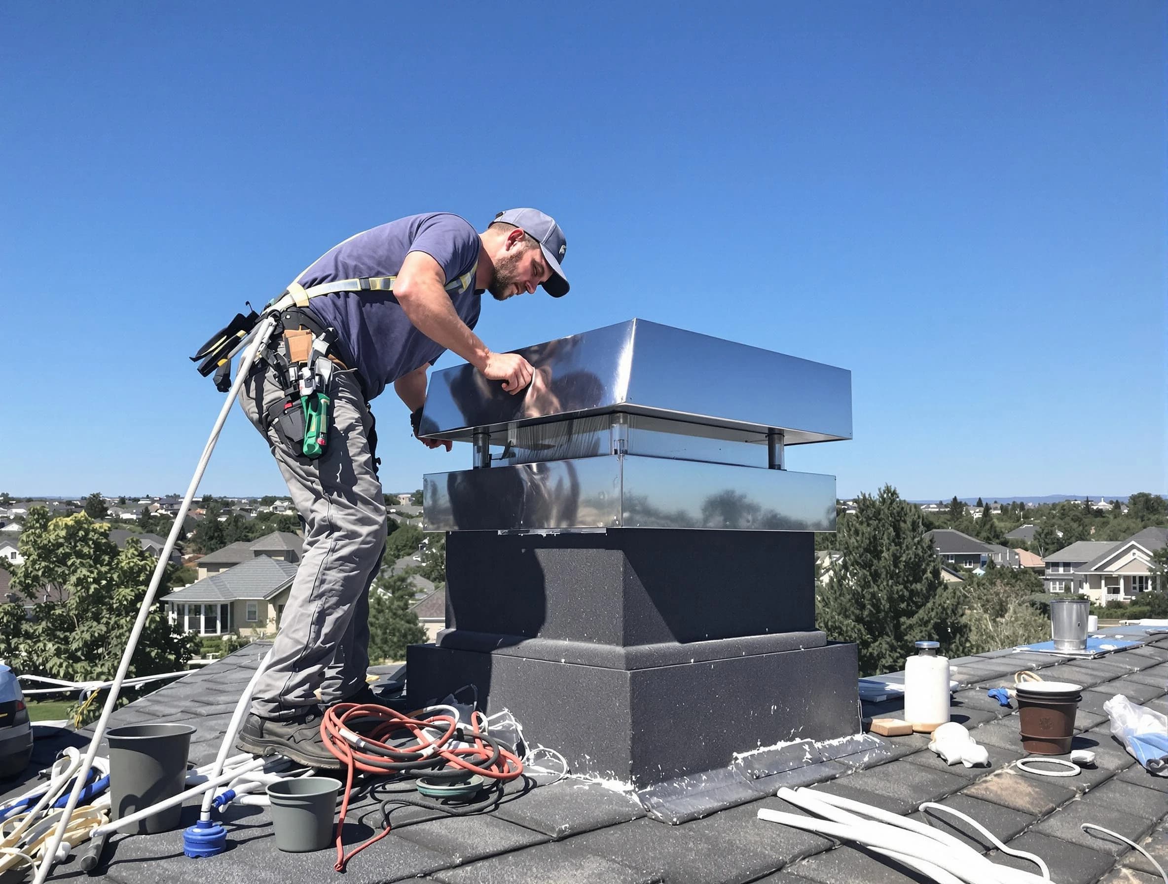 Chimney Cap Services service in Chelmsford, MA