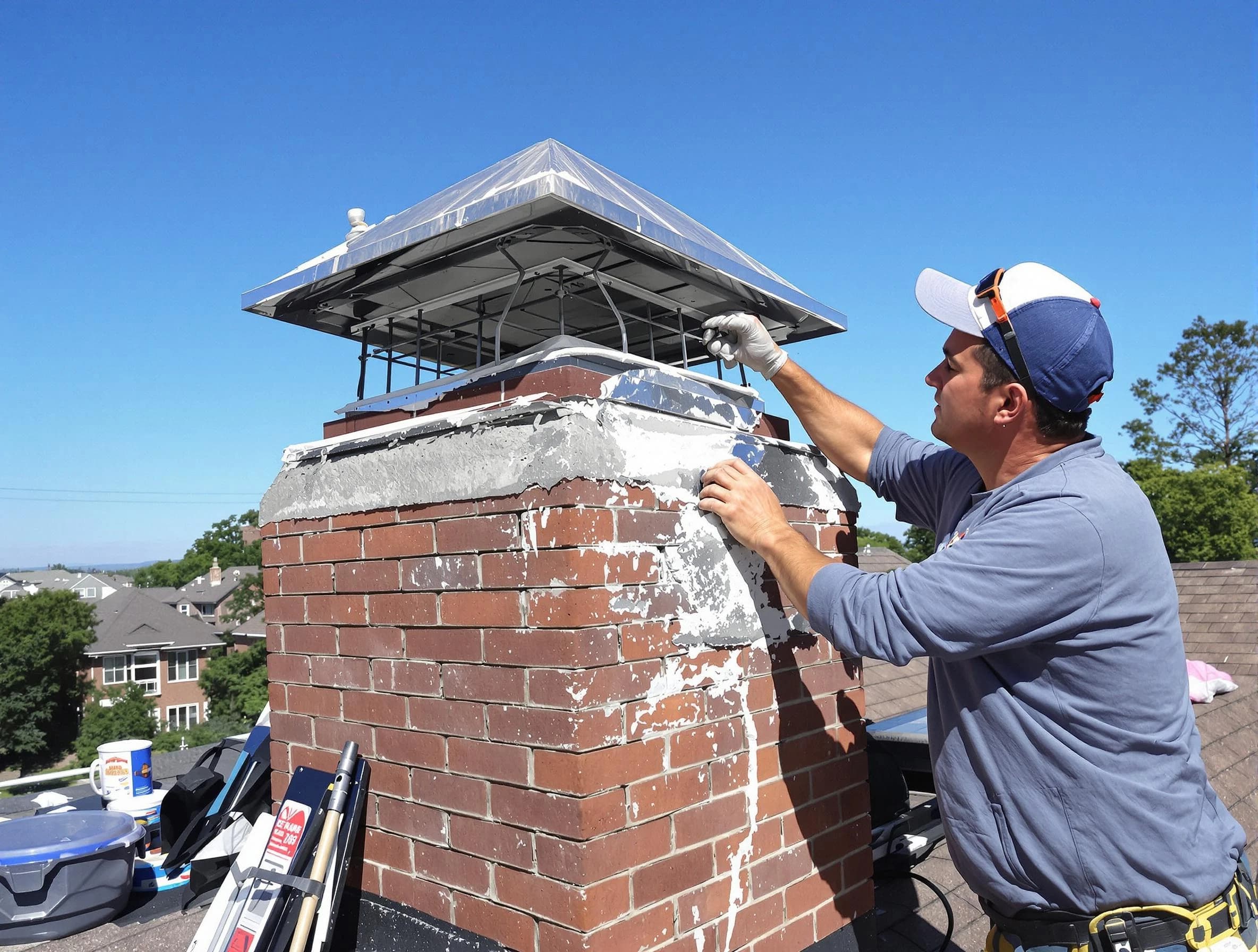 Chimney Crown Services service in Chelmsford, MA